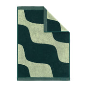 Marimekko Taifuuni Dark Green / Pear Hand Towel