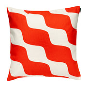 Marimekko Taifuuni Red / Off White Throw Pillow