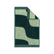 Marimekko Taifuuni Dark Green / Pear Guest Towel