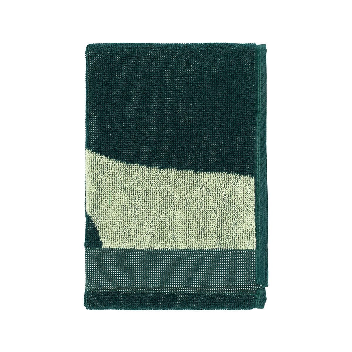 Marimekko Taifuuni Dark Green / Pear Guest Towel