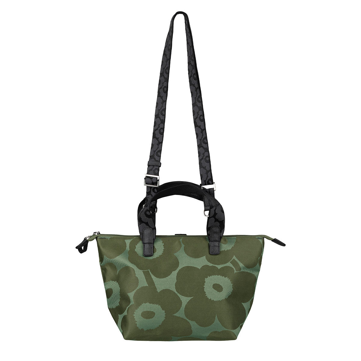Marimekko Unikko Green Small Tote Shoulder Bag