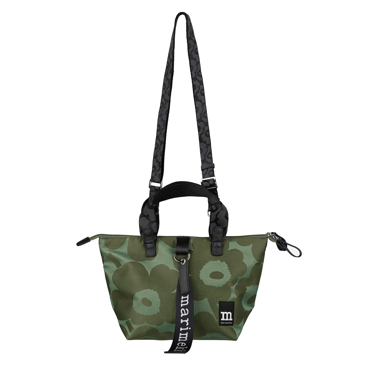 Marimekko Unikko Green Small Tote Shoulder Bag