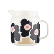 Marimekko Unikko Charcoal / Pink / Beige Pitcher