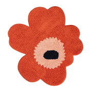 Marimekko Unikko Orange / Light Pink / Navy Bath Mat