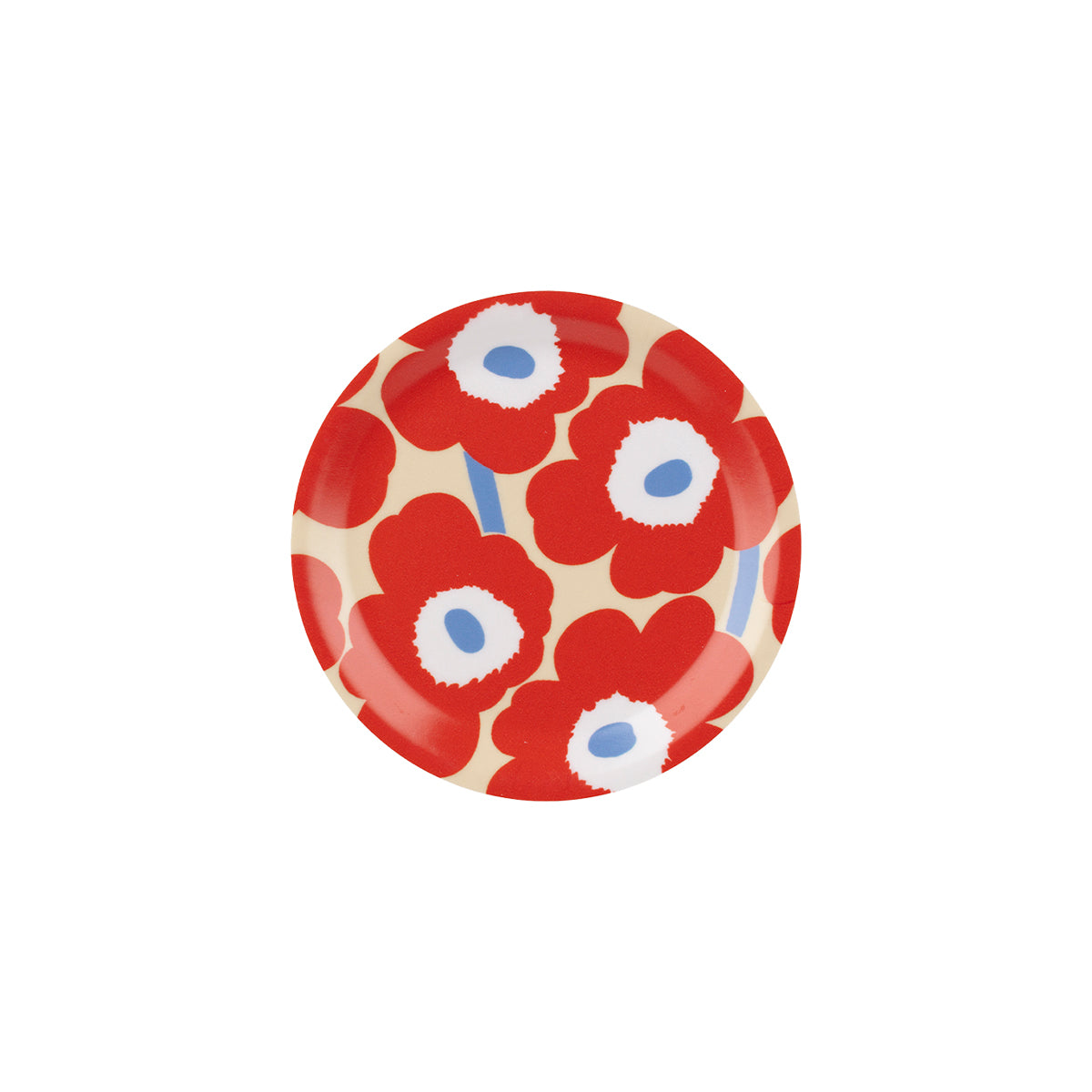 Marimekko Unikko Beige / Red / Blue Coaster