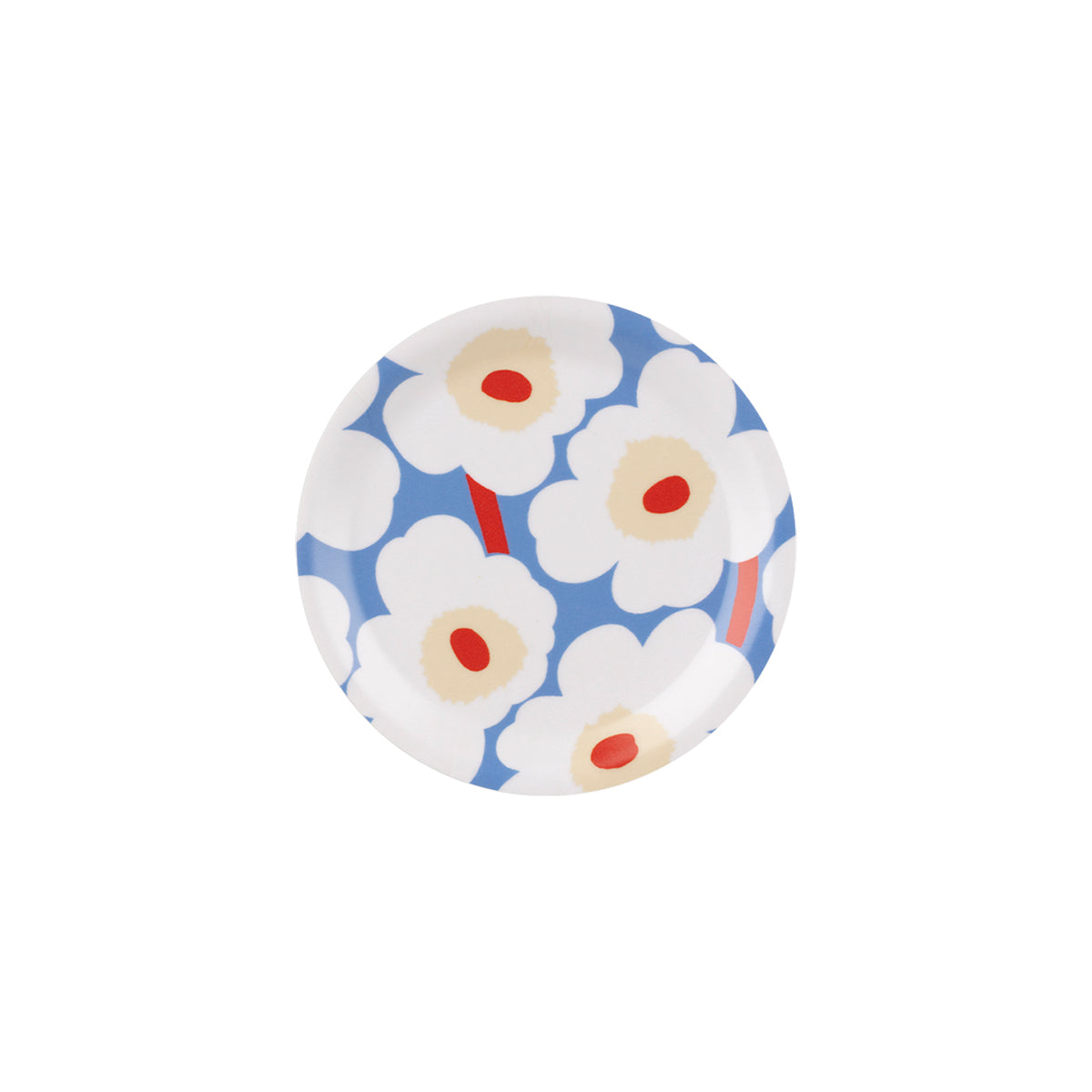 Marimekko Unikko Blue / White / Red Coaster
