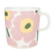 Marimekko Unikko White / Light Pink / Green Large Mug