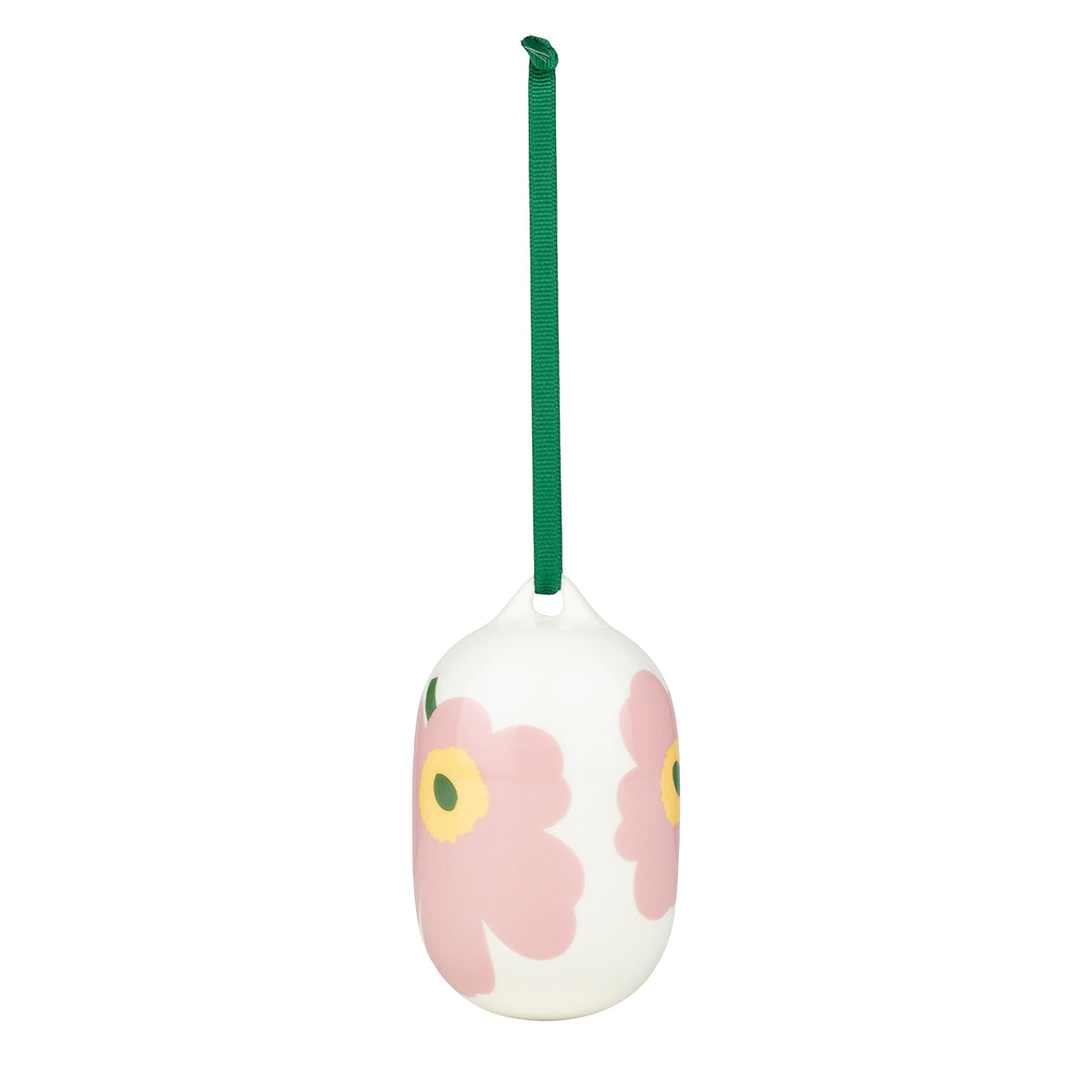Marimekko Unikko White / Light Pink / Green Collectible Ornament