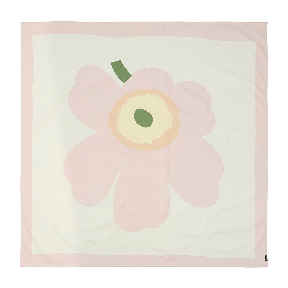 Marimekko Unikko Light Pink / Cream / Green Square Tablecloth