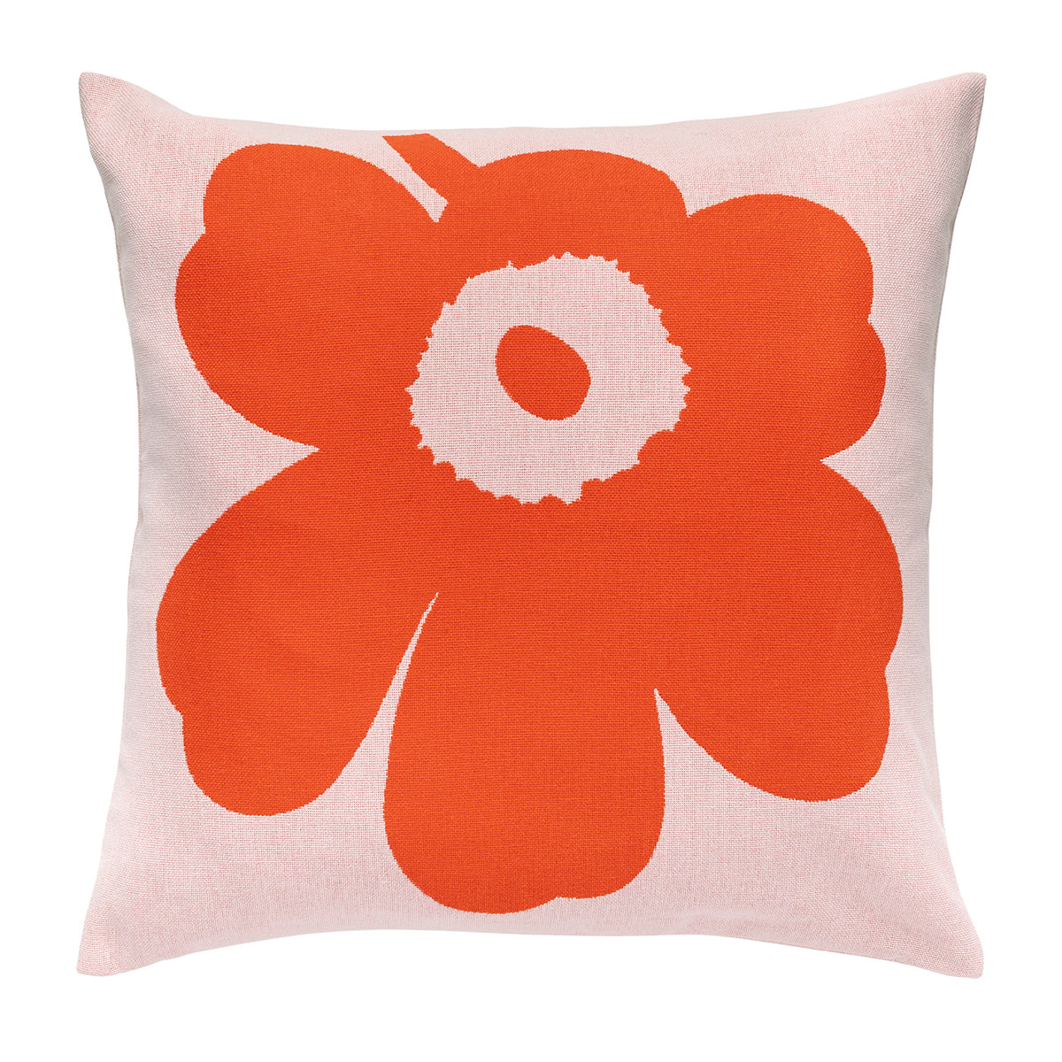 Marimekko Unikko Pink / Red Throw Pillow