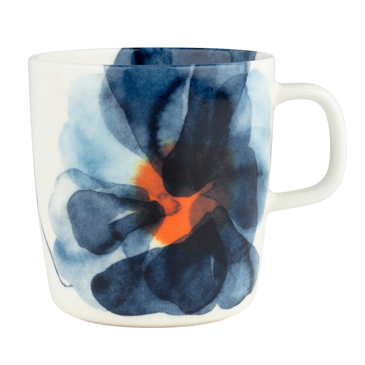 Marimekko Valssi Blue / Orange / White Large Mug