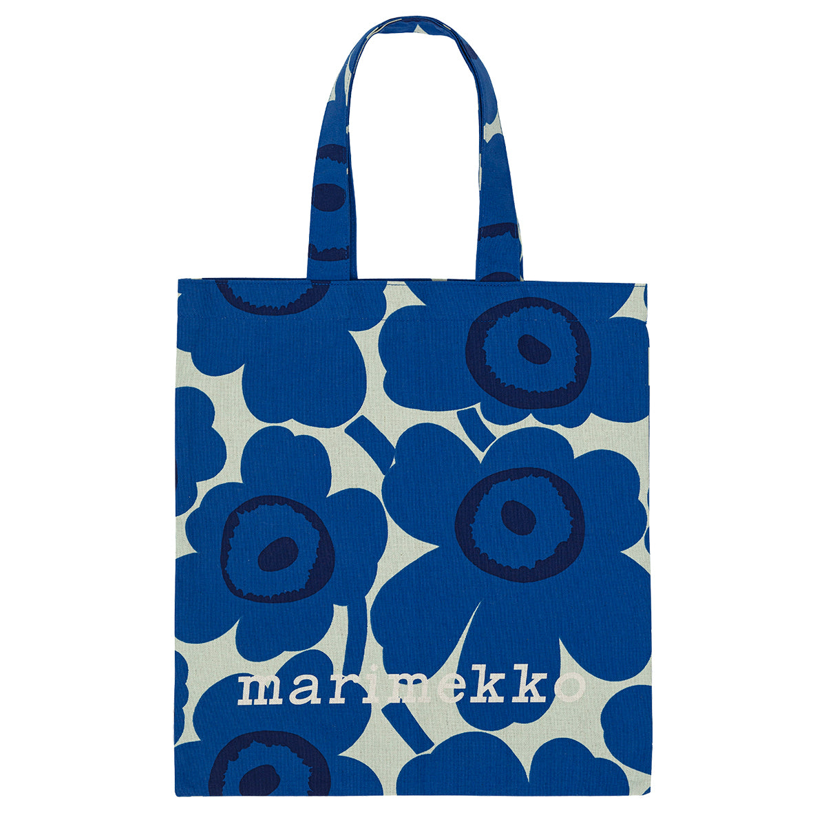 Marimekko Vankka Unikko Blue / Light Green / Dark Blue Tote Bag