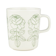 Marimekko Vihkiruusu Sage / White Mug