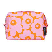 Marimekko Unikko Fluorescent Orange / Pink Vilja Cosmetic Bag