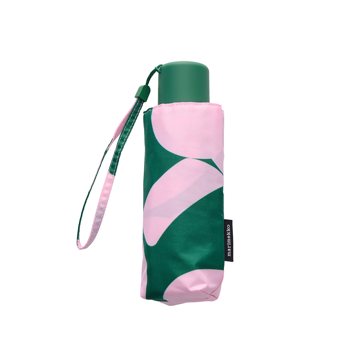 Marimekko Unikko Green / Pink Mini Manual Umbrella