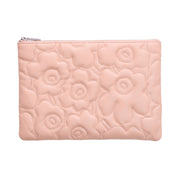 Marimekko Unikko Light Pink Leather Clutch