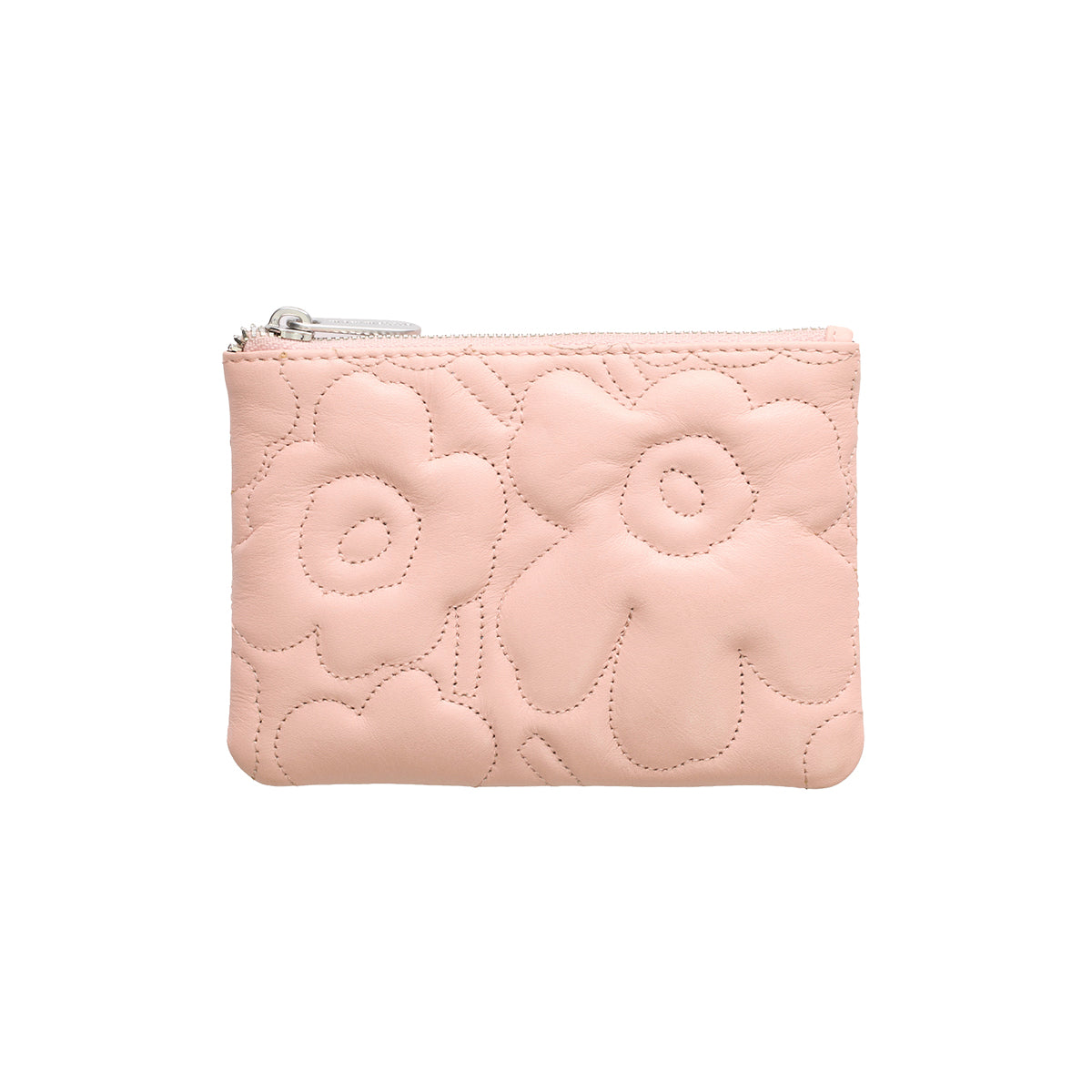 Marimekko Unikko Light Pink Leather Wallet Pouch