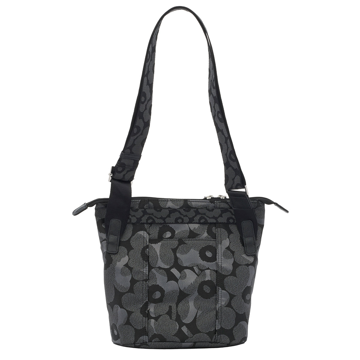 Marimekko Unikko Grey / Black Carry All Shoulder Bag