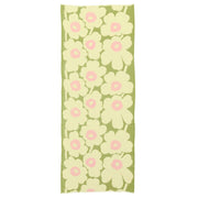 Marimekko Fiore Unikko Light Yellow / Green / Pink Sheer Wool Scarf
