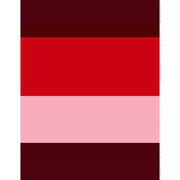 Marimekko Hennika Burgundy / Red / Pink Medium Weight Cotton Fabric Repeat