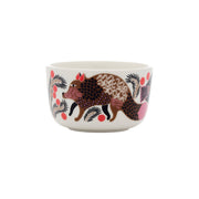 Marimekko Ketunmarja White / Brown / Pink Dessert Bowl