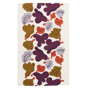 Marimekko Kukasta Kukkaan White / Plum / Bronze Tea Towel