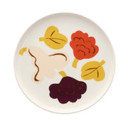 Marimekko Kukasta Kukkaan White / Terracotta Salad Plate