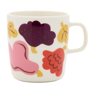 Marimekko Kukasta Kukkaan White / Pink / Plum Large Mug