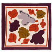 Marimekko Kukasta Kukkaan Off White / Plum / Terracotta Square Tablecloth