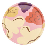 Marimekko Kukasta Kukkaan Pink / Cream / Terracotta Round Serving Tray