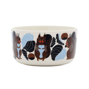 Marimekko Kurre White / Brown / Light Blue Soup / Cereal Bowl