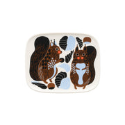 Marimekko Kurre White / Brown / Light Blue Small Plate