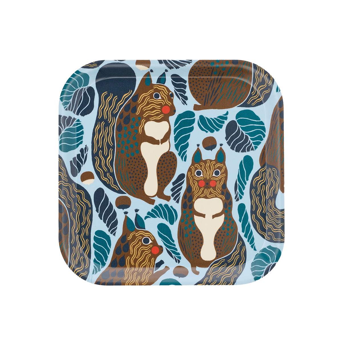 Marimekko Kurre Light Blue / Brown / Multi Serving Tray