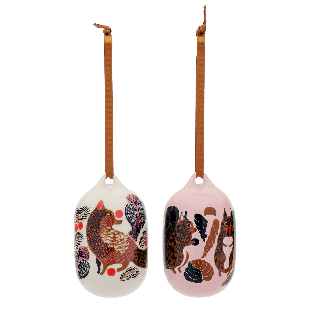 Marimekko Kurre & Ketunmarja Brown / Pink / Multi Ornament Set