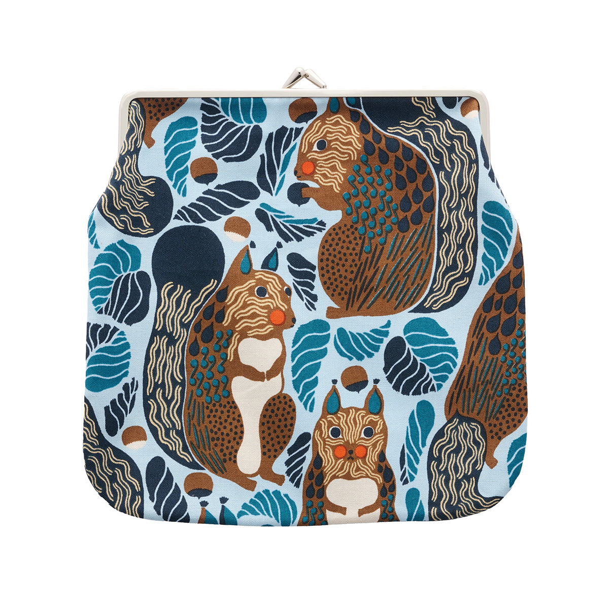 Marimekko Kurre Light Blue / Brown / Multi Extra Large Coin Purse