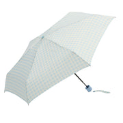 Marimekko Iso Ruutu Light Blue / White Mini Manual Umbrella