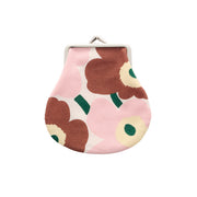 Marimekko Mini Unikko Off White / Chestnut / Pink Small Coin Purse