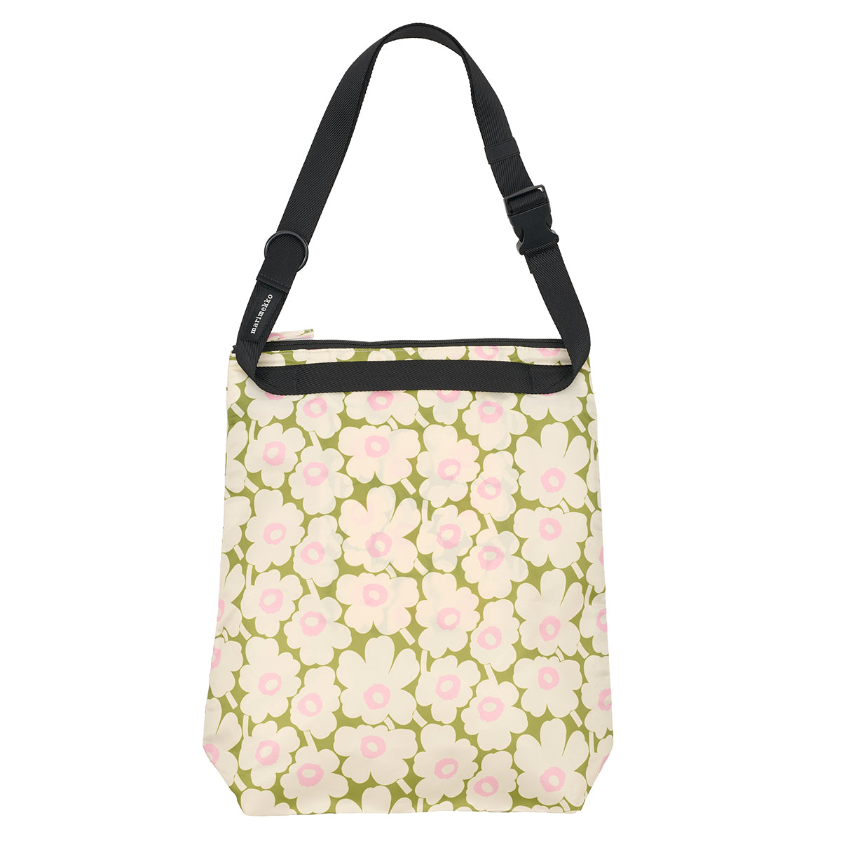Marimekko Unikko Green / Light Yellow / Pink Medium Neat Crossbody Shoulder Bag