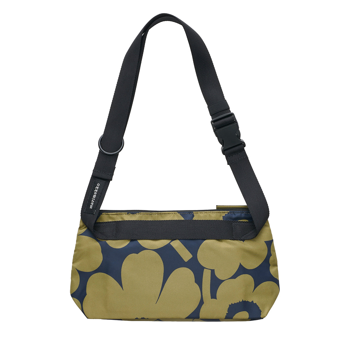 Marimekko Unikko Olive Green / Dark Blue Small Neat Crossbody Shoulder Bag