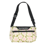 Marimekko Unikko Green / Light Yellow / Pink Small Neat Crossbody Shoulder Bag