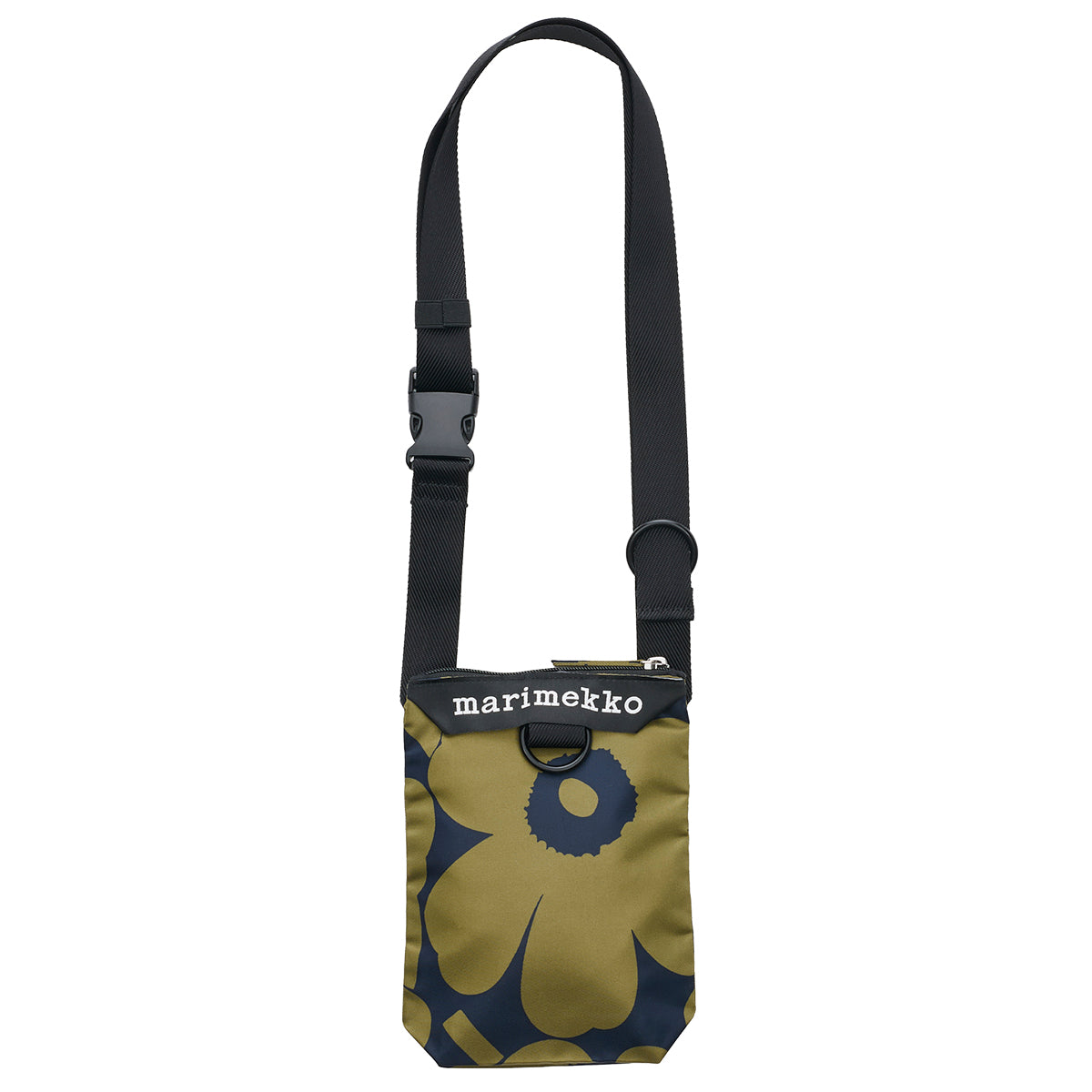 Marimekko Unikko Olive Green / Dark Blue Neat Phone Pocket