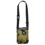 Marimekko Unikko Olive Green / Dark Blue Neat Phone Pocket