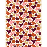 Marimekko Pieni Kukasta Kukkaan Off White / Pink / Plum Cotton Fabric