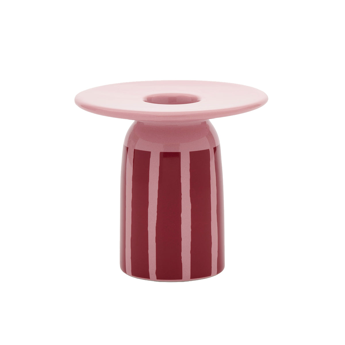 Marimekko Piccolo Pink / Dark Red Candle Holder