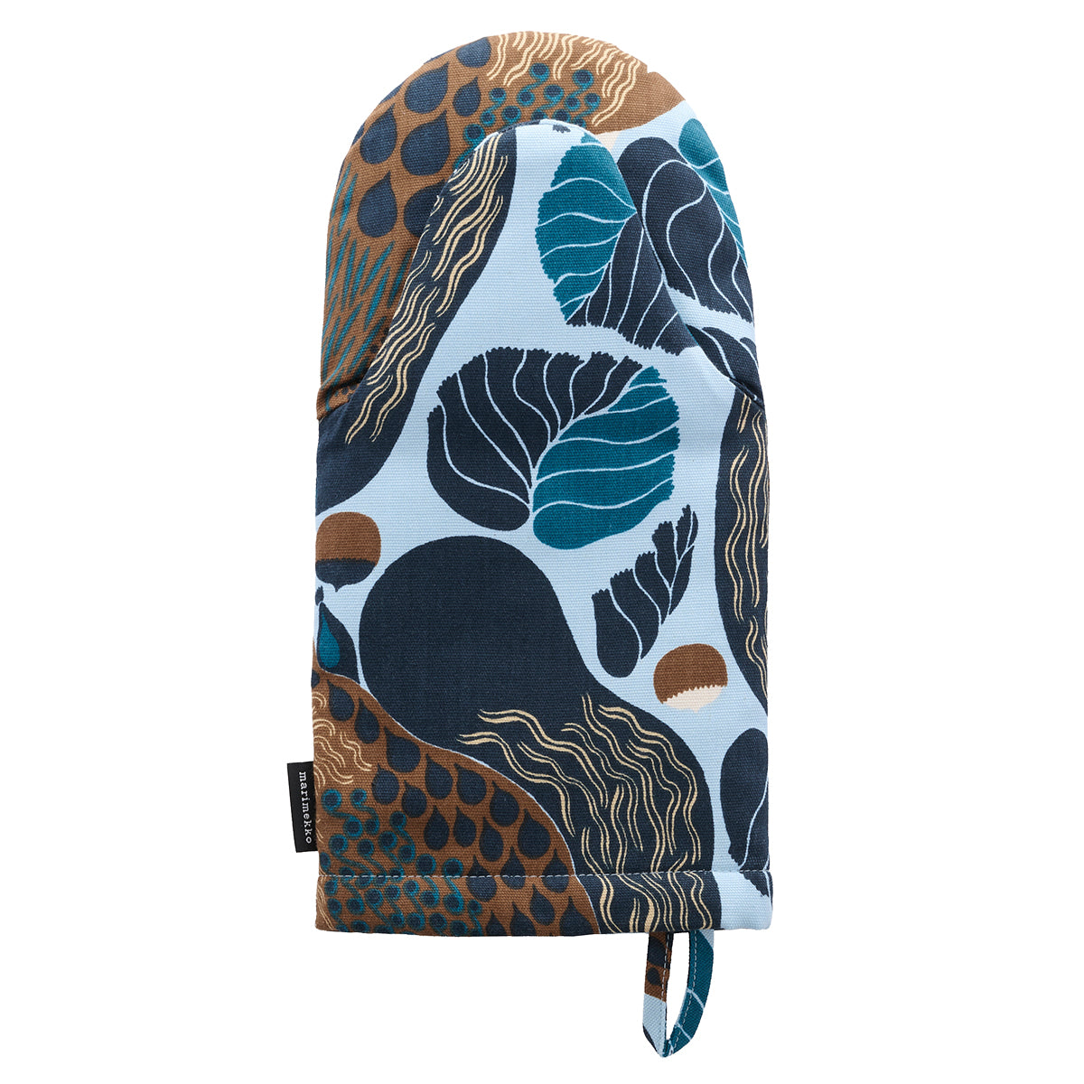 Marimekko Kurre Light Blue / Brown / Multi Oven Mitt