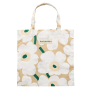 Marimekko Pieni Unikko Beige / White / Dark Green Tote Bag