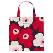 Marimekko Pieni Unikko Plum / Cranberry / Off White Tote Bag