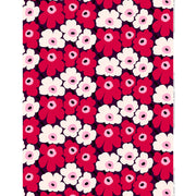 Marimekko Pieni Unikko Plum / Cranberry / Off White Acrylic-Coated Cotton Fabric
