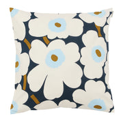 Marimekko Pieni Unikko Blueberry / White / Light Blue Throw Pillow