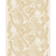 Marimekko Piirto Ketunmarja Gold / Off White Medium Weight Cotton Fabric